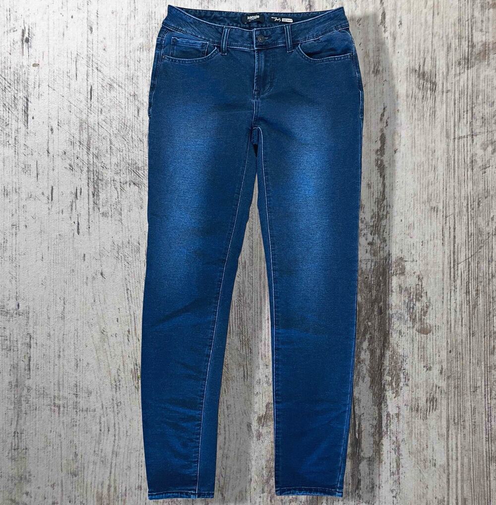 EUC Kensie Women Dark Wash You Look Pretty Skinny Stretch Jeans 5-Pocket Size 28
